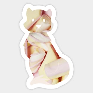 Marshmallow Fox! Kanji fox! Sticker